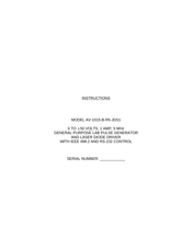 Avtech AV-1015-B-R5-JDS1 Instructions Manual