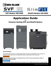Weil-McLain SVF 850 Application Manual