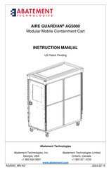 ABATEMENT AIRE GUARDIAN AG5000 Instruction Manual