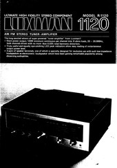 Luxman R-1120 Manual