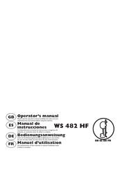 Husqvarna WS 482 HF Operator's Manual