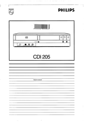 Philips CDI 205 Owner's Manual