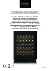 CASO DESIGN WineDeluxe WDU 36 Instruction Manual