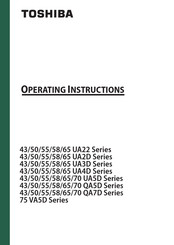 Toshiba 65UA3D63DB Operating Instructions Manual