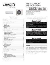 Lennox MWMC024S4-2P Installation Instructions Manual