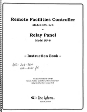 Sine Systems RFC-1/B Instruction Book