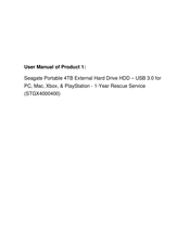 Seagate STGX4000400 User Manual