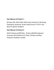 M-Audio AIR 192 6 User Manual