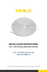 Volt VRL-RGBW-16 Installation Instructions Manual