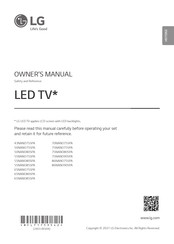 LG 75NANO75SPA.AWP Owner's Manual