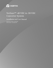 Vertiv 584641000AL Installation And User Manual