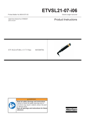 Atlas Copco ETVSL21-07-i06 Product Instructions