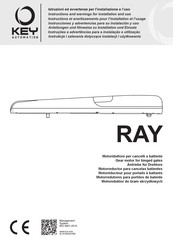 Key Automation RAY Series Instructions And Warnings For Installation And Use