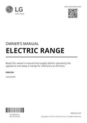LG LSES6338N Owner's Manual
