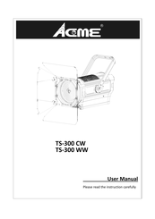 ACME TS-300 CW User Manual