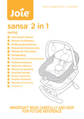 Jole sansa 2 in 1 Instruction Manual