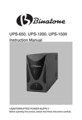 Binatone UPS-1200 Instruction Manual