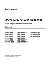 NEC uPD784037 User Manual