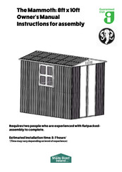 Sheds Direct Ireland Mammoth Owners Manual Instructions
