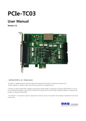 DAQ system PCIe-TC03 User Manual