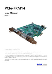 DAQ system PCIe-FRM14 User Manual
