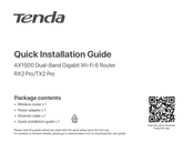 Tenda TX2 Pro Quick Installation Manual