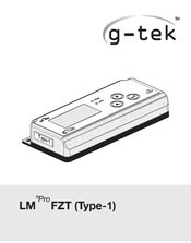 G-Tek LM Pro FZT Quick Start Manual