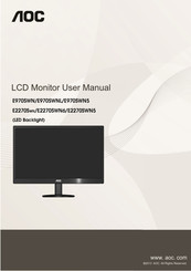 AOC E2270SWN6 User Manual