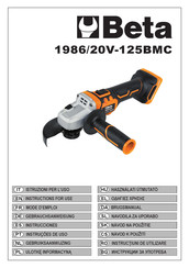 Beta 1986/20V-125BMC Instructions For Use Manual