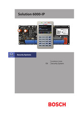 Bosch Solution 6000-IP CC615GWF Installation Manual