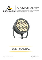 ProLights ARCSPOT XL VW User Manual