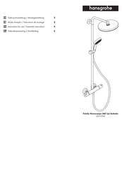 Hans Grohe Pulsify Showerpipe 260 1jet Aubade 26517000 Instructions For Use/Assembly Instructions