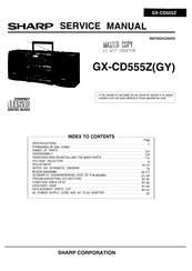 Sharp GX-CD555ZGY Service Manual