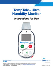 Carrier SENSITECH TempTale Ultra Humidity Monitor Instructions For Use Manual
