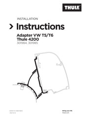 Thule 4200 Installation Instructions Manual