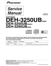 Pioneer DEH-3290UB/XNID Service Manual