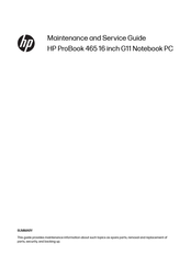HP ProBook 465 G11 Maintenance And Service Manual