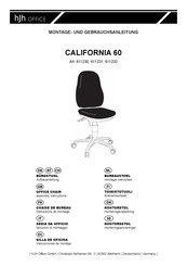 HJH office CALIFORNIA 60 611231 Assembly Instructions Manual