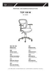 HJH office TOP 108 W 729441 Assembly Instructions Manual