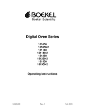 Boekel 151250 Operating Instructions Manual