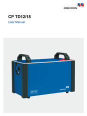 Omicron CP TD15 User Manual