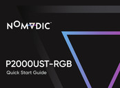 Nomadic P2000UST-RGB Quick Start Manual