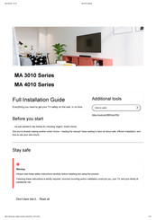 vogel's MA 3010 Series Full Installation Manual