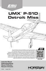 Horizon Hobby E-flite UMX P-51D Detroit Miss Instruction Manual