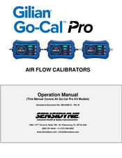 Sensidyne Gilian Go-Cal Pro Operation Manual