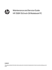 HP 250R G9 Maintenance And Service Manual
