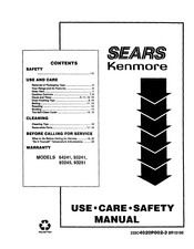Sears Kenmore 93251 Manual