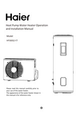 Haier HP300S2-F7 Instruction, Operation And Installation Manual Addendum