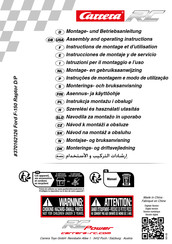 Carrera RC 370162126 Assembly And Operating Instructions Manual