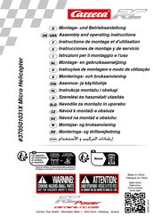 Carrera RC 370501027X Assembly And Operating Instructions Manual